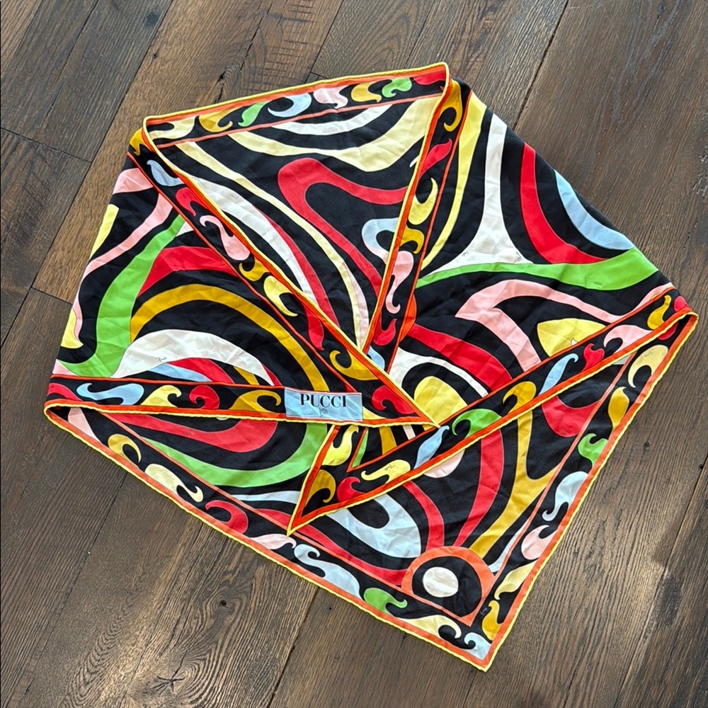 Emilio Pucci Multicolor Silk Scarf